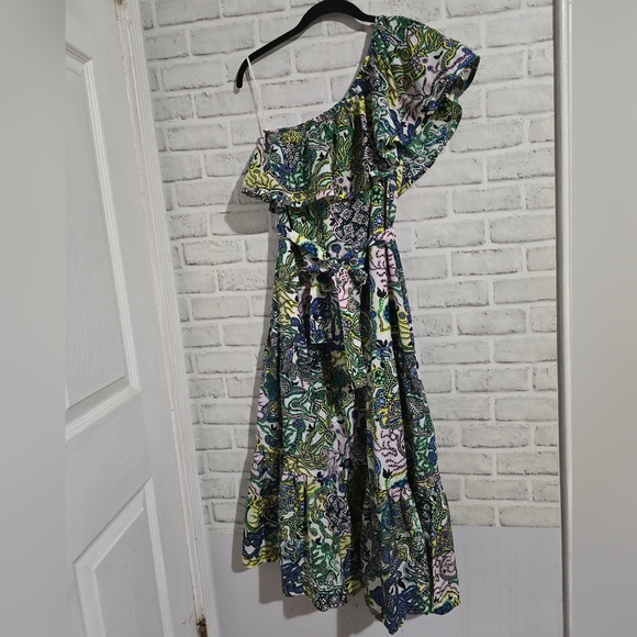 NEW A.L.C. Janelle One Shoulder Midi Dress size XS - Picture 4 of 10